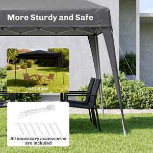 8' x 8' Pop Up Canopy, Outdoor Folding Tent, Portable Party Tent with Carrying Bag for Camping, Party – view 19