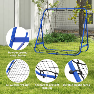 Soozier Volleyball Rebounder Net, Adjustable Soccer Rebounder, Baseball Volleyball Training Equipment Aid