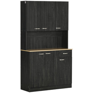 71" Modern Buffet with Hutch, Standing Kitchen Hutch with Storage Cabinets, Drawer – view 2