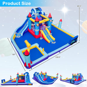 Rocket Theme Inflatable Water Slide Park view 4