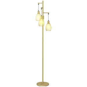 Industrial Floor Lamp with 3 Hanging Wire Lampshades, Dimmable Standing Lamp for Living Room, Bedroom – view 8