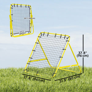 Volleyball Rebounder Net Football Training Aid Kickback Target Play Red – view 16