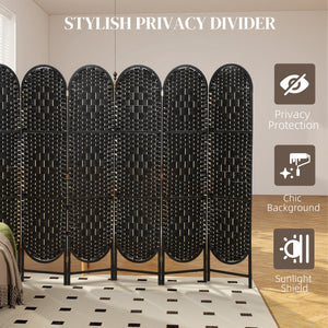 Bohemian Privacy Screen, Folding Room Divider with 3 Panels and Arched Top for Bedroom Living Room Office – view 31