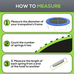 Trampoline Mat Replacement with Spring Pull Tool and 72 V-Hooks, Fits 12ft Trampoline, Using 5.5" Springs – view 8