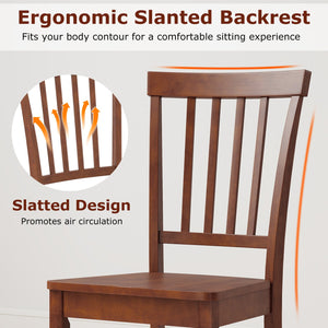 Set of 2 Dining Chairs with Solid Wooden Legs view 6