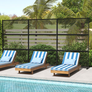 Set of 2 Metal Privacy Screen with Expansion Bolts view 5