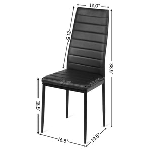 Set of 6 High Back Dining Chairs-Set of 6 view 4