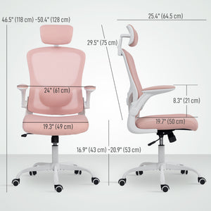 Ergonomic Office Chair, Mesh Desk Chair with Adjustable Headrest, Lumbar Support and Height – view 16
