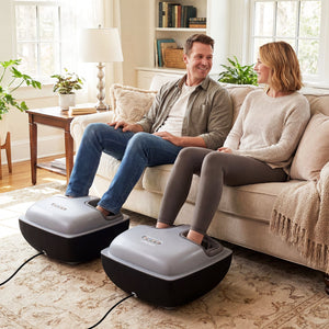 Shiatsu Foot Massager with 3-Level Deep Kneading and Air Compression-Black view 3