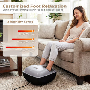 Shiatsu Foot Massager with 3-Level Deep Kneading and Air Compression-Black view 9