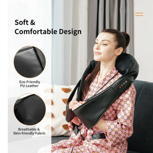 Shiatsu Neck Massager with Heat and Deep Tissue 3D-Kneading-Black view 3