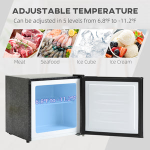 1.1 Cu. Ft. Mini Freezer, Compact Upright Freezer with Reversible Door, Removable Shelf – view 3