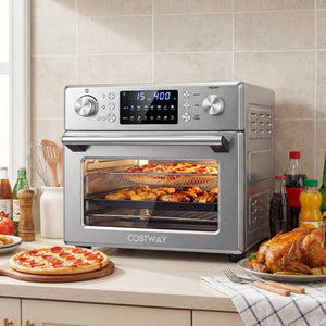 Stainless Steel Countertop Convection Oven with Bake-Silver view 2