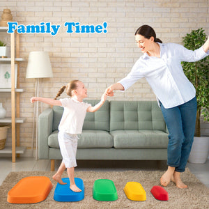 Stepping Stone for Kids 5Pcs Non-Slip Toddler River Stone Set-Multicolor view 2