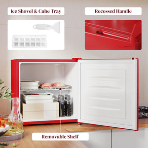 1.1 Cu. Ft. Mini Freezer, Compact Upright Freezer with Reversible Door, Removable Shelf – view 27