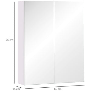 Wall Mount Medicine Cabinet with Mirror, Bathroom Mirror Cabinet Storage Organizer with Adjustable Shelf – view 2