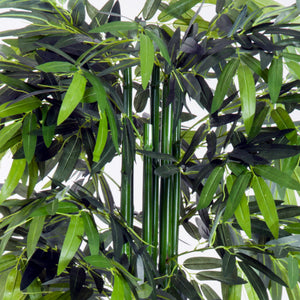 Set of 2 6FT Artificial Bamboo Tree Fake Decorative Plant with Nursery Pot for Indoor Outdoor Décor