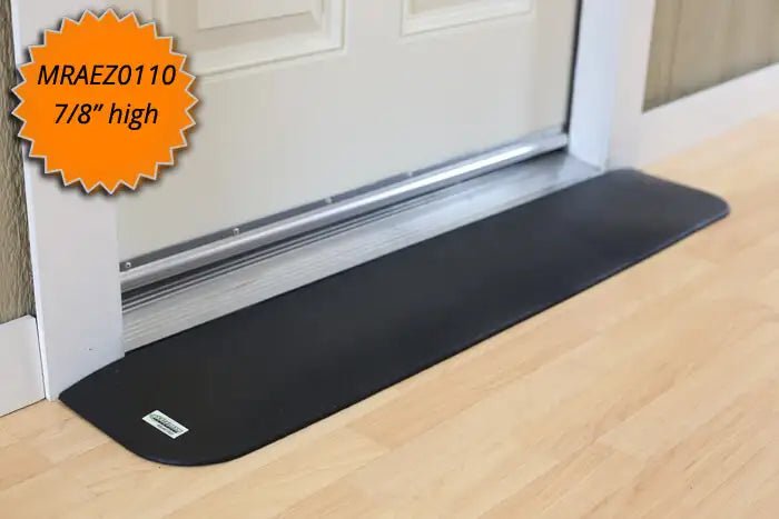 SafePath EZ Edge Threshold Ramp, Recycled Rubber, 1/2-3 in Rise