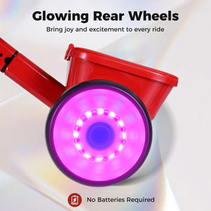 Toddler Tricycle with Glowing Wheels and 4-Level Adjustable Seat view 8
