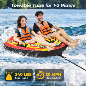 Towable Tube with Quick Connector and Drainage for Boating view 6