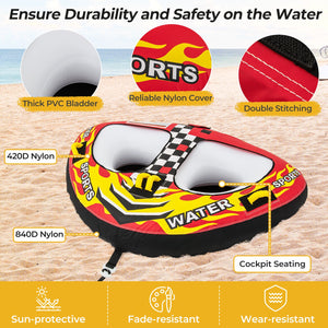 Towable Tube with Quick Connector and Drainage for Boating view 7