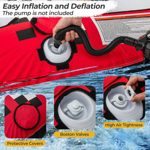 Towable Tube with Quick Connector and Drainage for Boating view 8