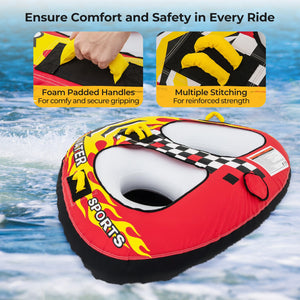 Towable Tube with Quick Connector and Drainage for Boating view 9