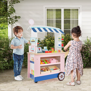 Toy Cart Play Set with POS Machine and Lovely Scale-Multicolor view 3