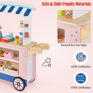 Toy Cart Play Set with POS Machine and Lovely Scale-Multicolor view 9