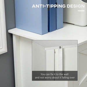 Vertical File Cabinet with Hanging Bars for A4 Size for Home Office, 29.9"x 19.7"x 30.3", White