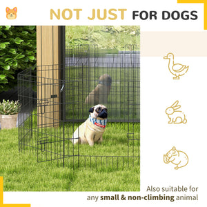 30inch Foldable Metal Exercise Pet Playpen Yard Dog Puppy Kennel Cage 8 Panel