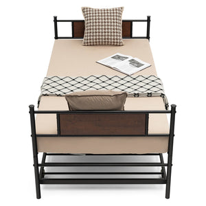 Twin Size 2-In-1 Daybed Frame with Pullout Trundle view 4