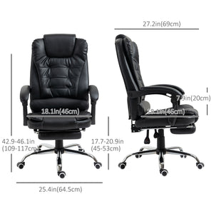 Ergonomic Office Chair with Back Support, PU leather Executive Office Chair with High Back – view 2