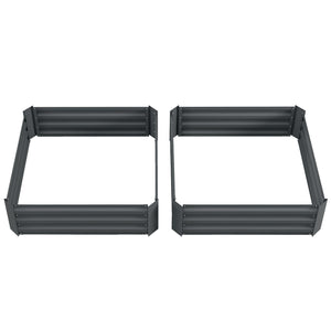 39" x 39" x 12" Set of 2 Raised Garden Bed, Elevated Planter Box with Galvanized Steel Frame for Growing – view 15