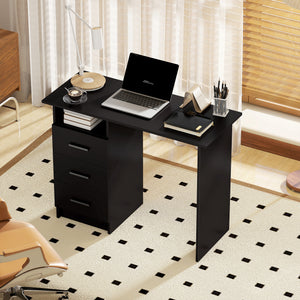 Computer Desk with Storage, 39" Home Office Desk with 3 Drawers nad Open Shelf, Writing Table for Bedroom – view 14