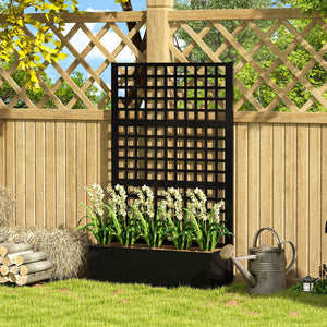 Galvanized Raised Garden Bed Planter Box with Trellis for Climbing Plants, Vegetable, Vines – view 28