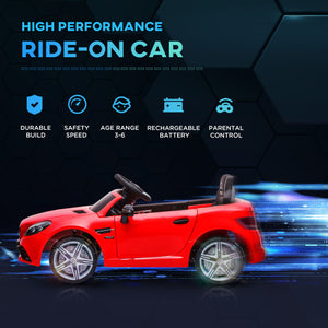 Aosom 12V Ride On Car with Parent Remote Control Two Motors Music Lights Suspension Wheels for 3-6 Years