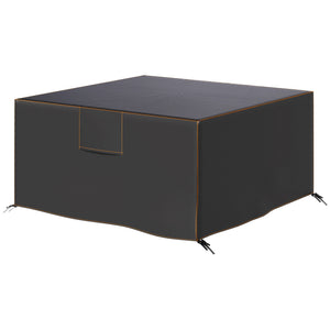 Patio Furniture Cover, Waterproof 420D Heavy Duty Outdoor Furniture Cover with Air Vents, 55.1" x 55.1" x 28.1", Black