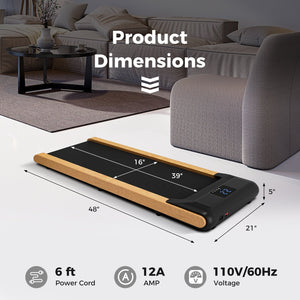 3-in-1 Walking Pad with Remote and Smart APP Control for Home Office view 3
