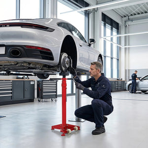 Underhoist Support Stand for Vehicle Components Support-Red view 3