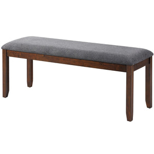 Upholstered Entryway Bench Footstool with Wood Legs view 6
