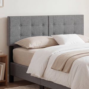 Upholstered Headboard with Adjustable Width for Full/Queen Size Beds-Dark Gray view 2