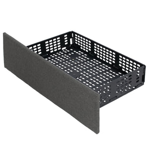 Upholstered Queen LED Bed Frame with Headboard and 4 Drawers-Queen Size view 7