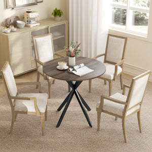 31.5" Industrial Round Dining Table - White Oak – view 13