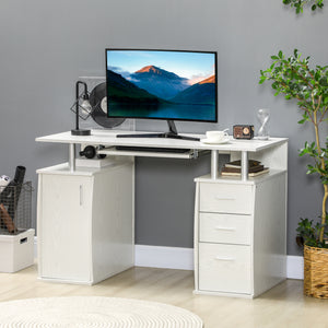 47" Computer Desk with Keyboard Tray and Storage Drawers – view 14
