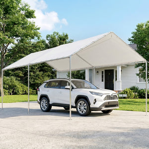 10' x 20' Carport Heavy Duty Galvanized Car Canopy with Included Anchor Kit, 3 Reinforced Steel Cables – view 7