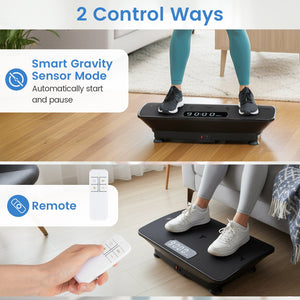 Vibration Plate Exercise Machine with Gravity Sensor for Home-Black view 8