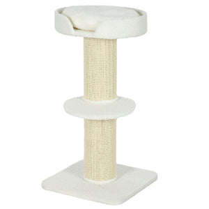 Cat Tree Kitty Tower with Sisal Mat Scratching Post, Cat Bed, Cushion, Perch, 18" x 18" x 36", Brown – view 22