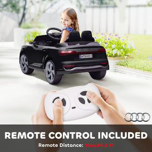 Qaba 12V Battery Powered Kids Electric Car, Audi Q8 etron Sportback Licensed Ride on Car w/ Remote Control