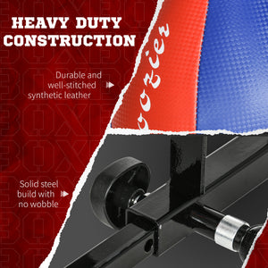 Soozier Adjustable Speed Bag Platform, Wall Mounted Speed Bag Boxing, 360° Swivel Training Equipment for Home, Gym